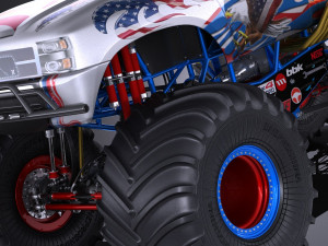 Generic Monster Truck 3D 模型