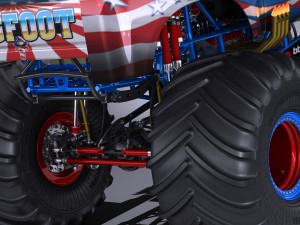 Generic Monster Truck 3D 模型