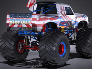 Generic Monster Truck 3D Model