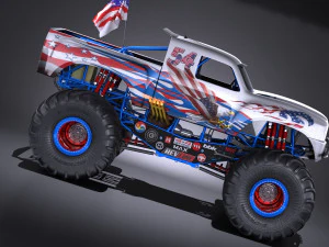 Generic Monster Truck 3D Model