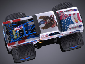 Generic Monster Truck 3D 模型