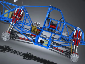 Generic Monster Truck 3D Model