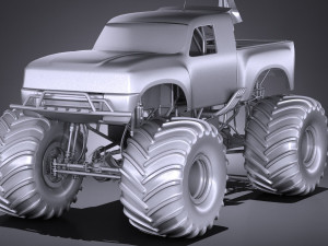 Generic Monster Truck 3D 模型