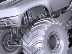 Generic Monster Truck 3D 模型