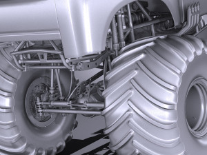 Generic Monster Truck 3D 模型