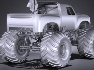 Generic Monster Truck 3D 模型