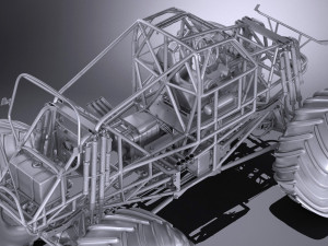 Generic Monster Truck 3D 模型