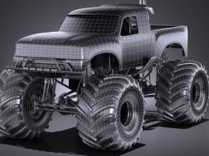 Generic Monster Truck 3D 模型