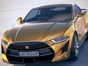 Generic Muscle Car 2018 3D Модель