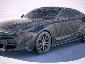 Generic Muscle Car 2018 3D Model