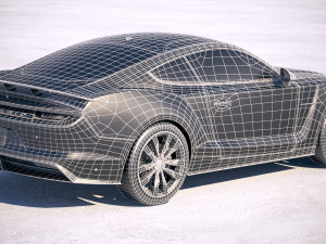 Generic Muscle Car 2018 3D Модель