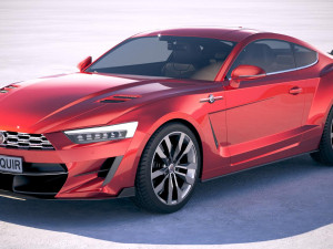 Generic Muscle Car v2 2018 3D Model