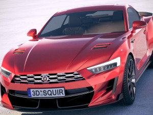 Generic Muscle Car v2 2018 Modelo 3D