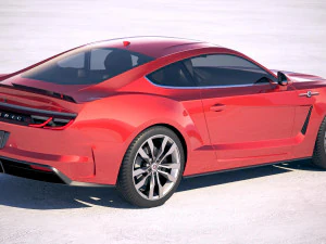 Generic Muscle Car v2 2018 3D Model