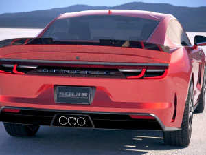 Generic Muscle Car v2 2018 3D Model