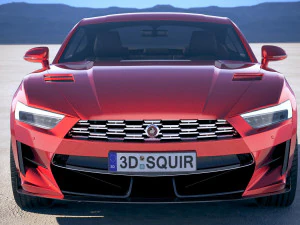 Generic Muscle Car v2 2018 3D Model