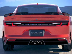 Generic Muscle Car v2 2018 3D Model