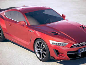 Generic Muscle Car v2 2018 3D Model