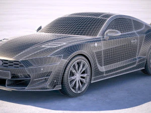 Generic Muscle Car v2 2018 3D Model