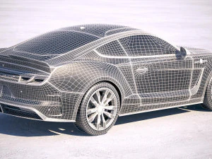 Generic Muscle Car v2 2018 3D Model