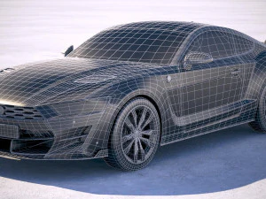 Generic Muscle Car v2 2018 3D Model