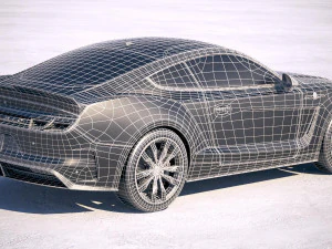 Generic Muscle Car v2 2018 3D Model