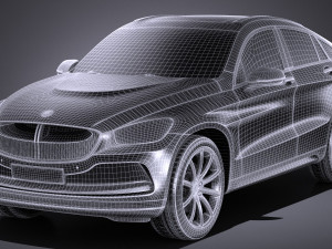 Generic SUV Coupe Luxury 2017 3D मॉडल