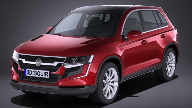 Generic SUV Crossover 2017 3Dモデル .c4d .max .obj .3ds .fbx .stl .blend