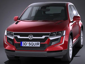 SUV crossover gen&eacute;rico 2017 Modelo 3D