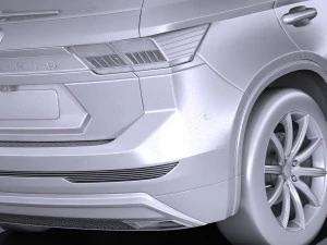 SUV crossover gen&eacute;rico 2017 Modelo 3D