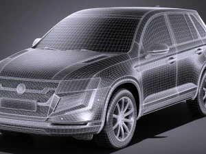 SUV crossover gen&eacute;rico 2017 Modelo 3D