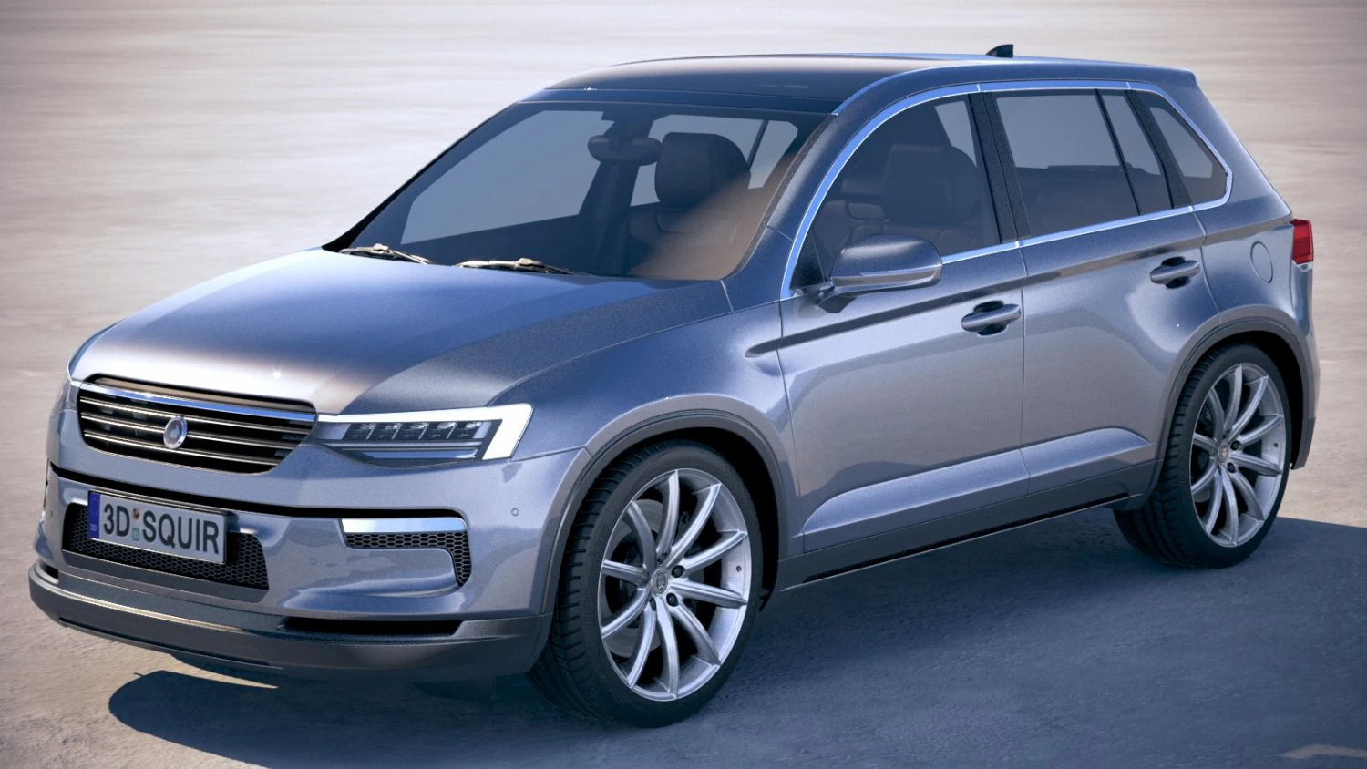 Generic SUV Crossover 2018 3D Model .c4d .max .obj .3ds .fbx .stl .blend 