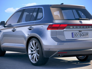 Generic SUV Crossover 2018 3D Модель