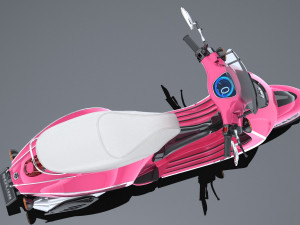 Generic Scooter 2017 3D Model