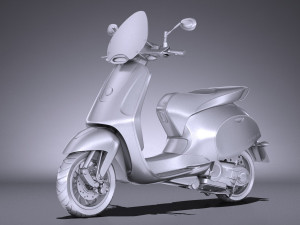 Generic Scooter 2017 3D Model