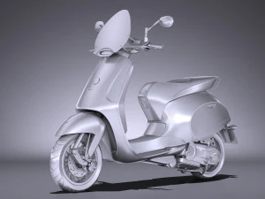 Generic Scooter 2017 3D Model