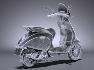 Generic Scooter 2017 3D Model