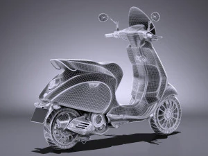 Generic Scooter 2017 3D Model