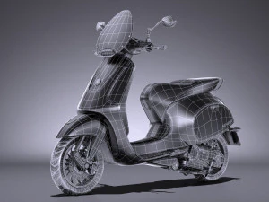 Generic Scooter 2017 3D Model