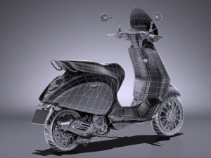 Generic Scooter 2017 3D Model