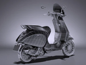 Generic Scooter 2017 3D Model