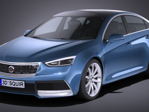 Generic Sedan 2 2017 3D Модель