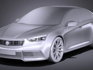 Generic Sedan 2 2017 3D Model