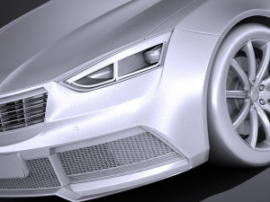 Generic Sedan 2 2017 3D Модель
