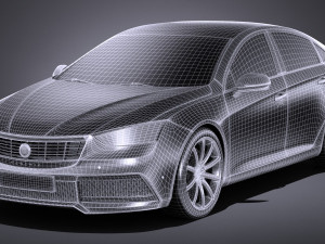 Generic Sedan 2 2017 3D Модель