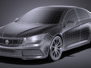 Generic Sedan 2 2017 3D Модель