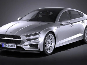 Sedan gen&eacute;rico 2017 v2 Studio Modelo 3D
