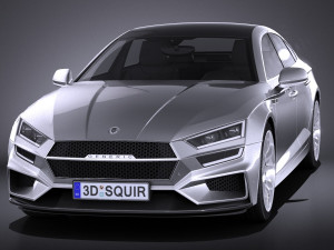 Generic Sedan 2017 v2 Studio Modelo 3D