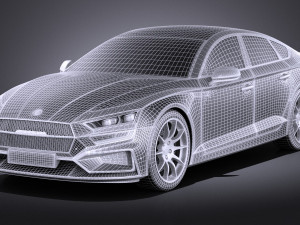 Generic Sedan 2017 v2 Studio Modelo 3D