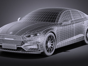 Generic Sedan 2017 v2 Studio Modelo 3D